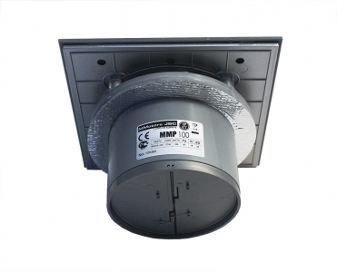 Вентилятор накладной MMotors JSC MMP-06 100/105 куб/ч Стекло/Квадрат Темно Серый с каплями